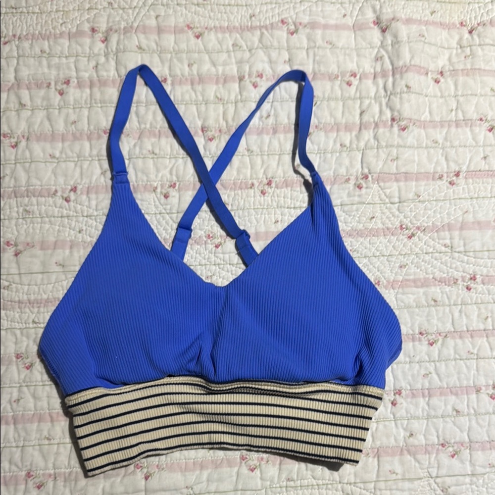 Blue Striped Women's Intimate Top